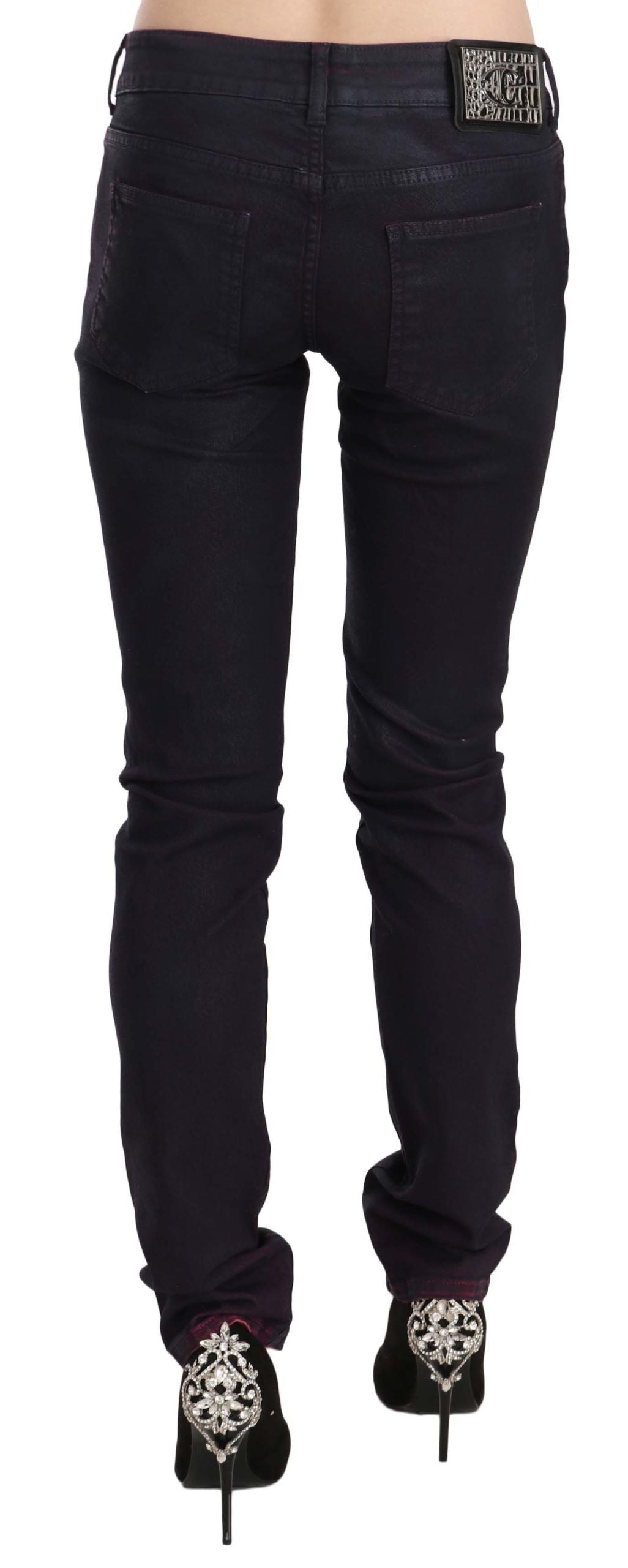 Chic Black Low Waist Skinny Denim