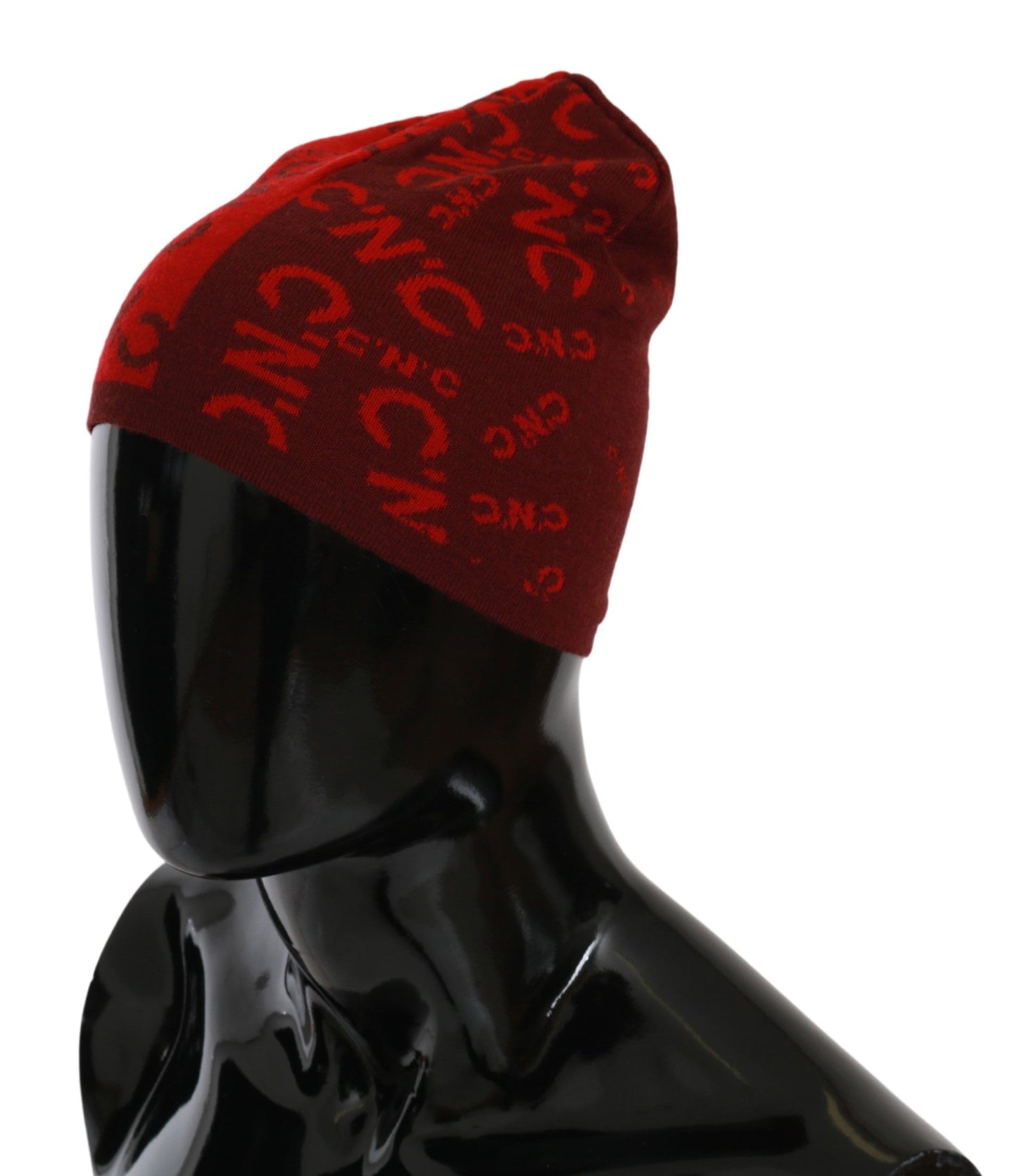 Chic Red Beanie Wool Blend