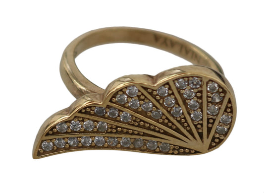 Elegant Gold-Crystal Embellished Ring