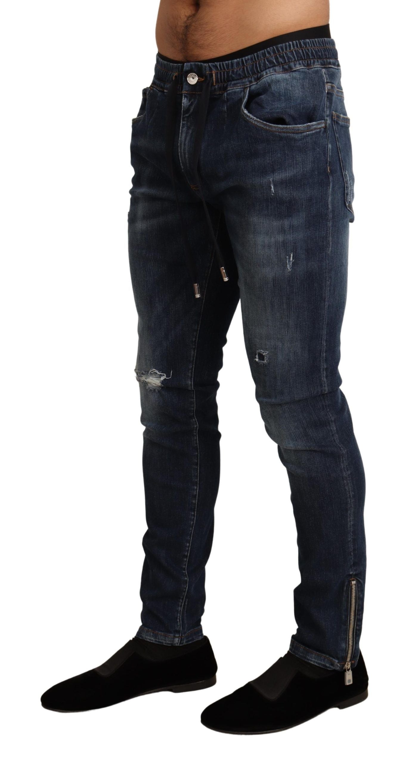 Elegant Dark Blue Skinny Jeans