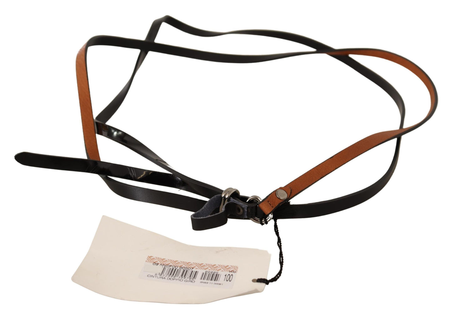 Elegant Brown Leather Fashion Belt