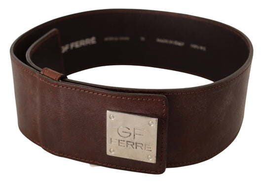 Elegant Genuine Leather Fashion Belt - Chic Brown