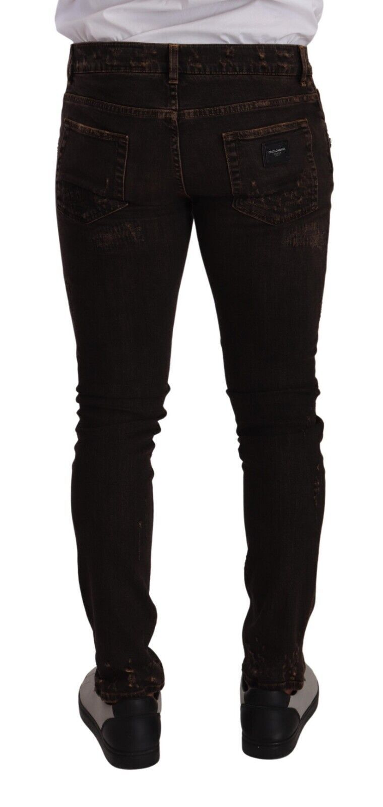 Slim Fit Distressed Skinny Denim Jeans