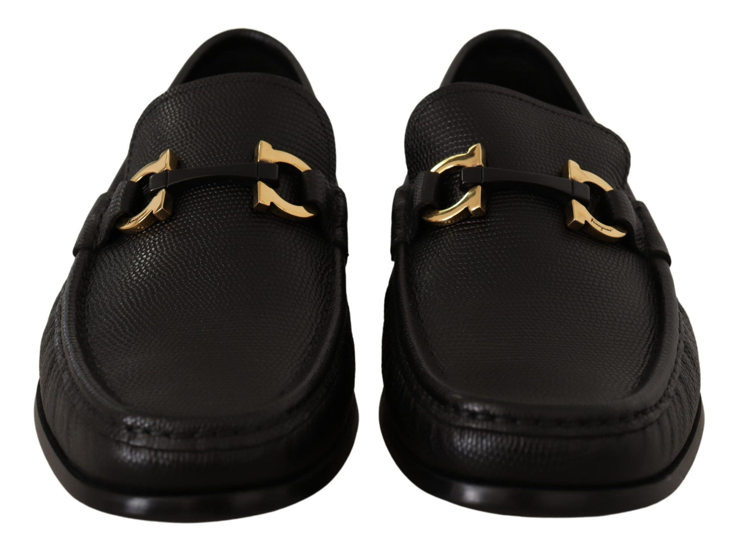 Elegant Black Calf Leather Loafers