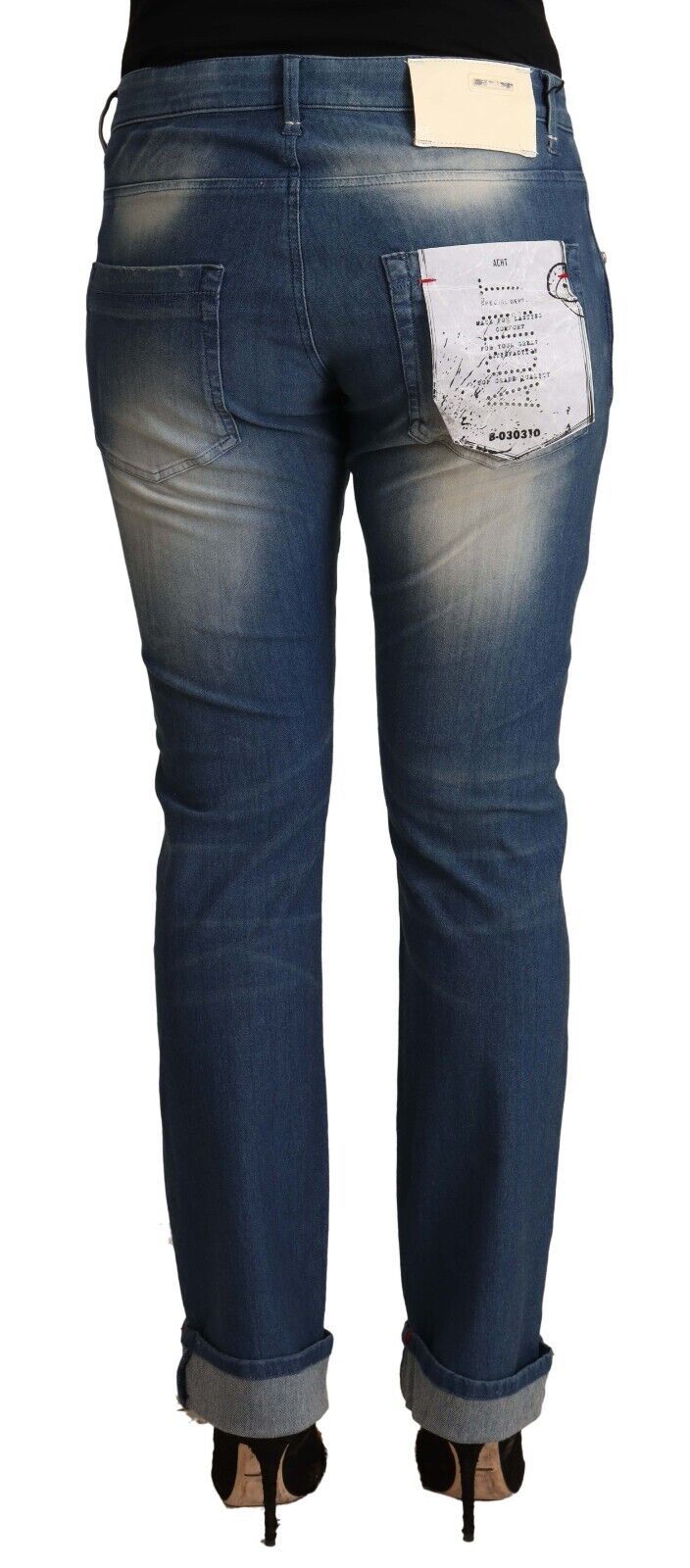 Chic Mid Waist Skinny Denim Jeans