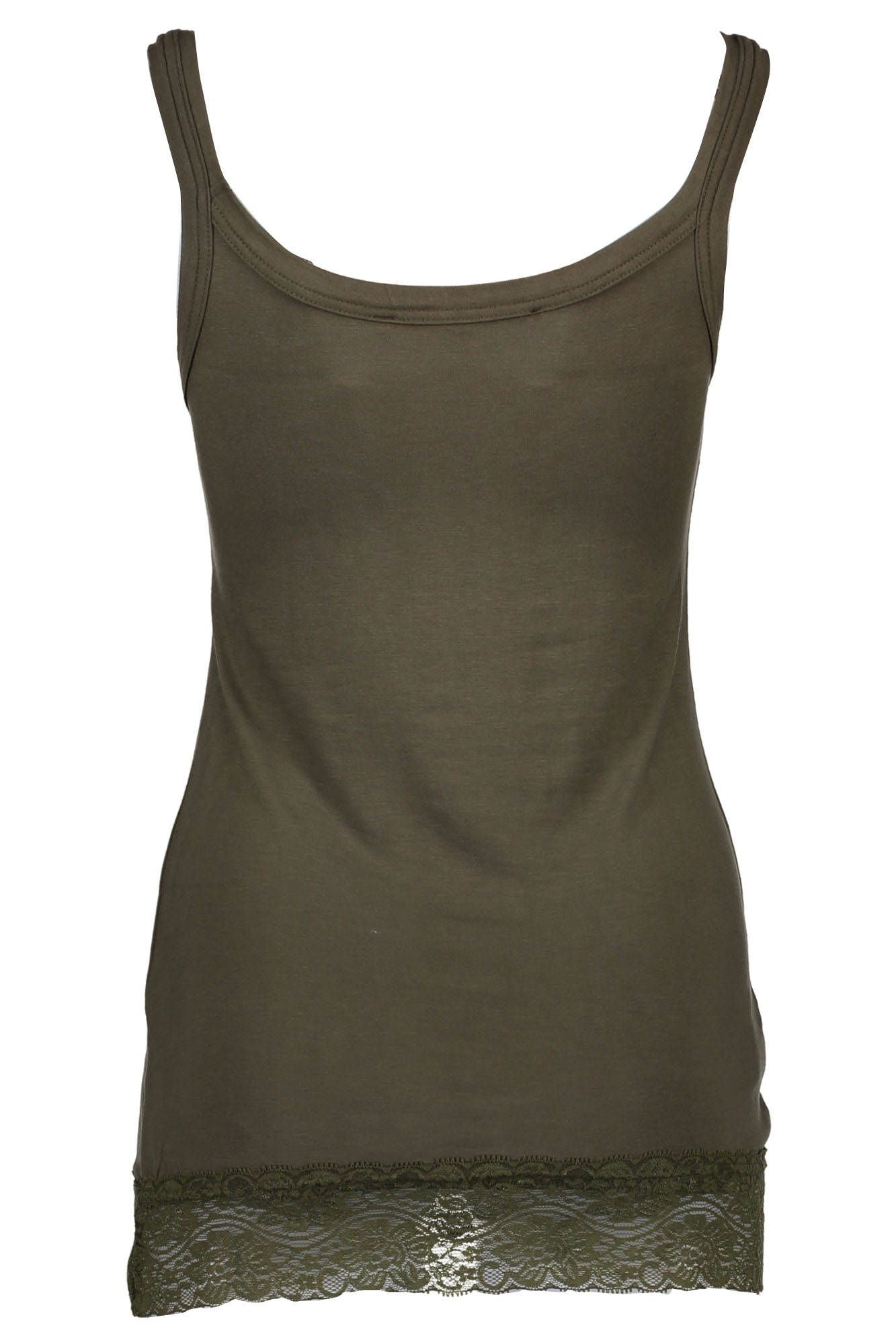 Green Cotton Women Top