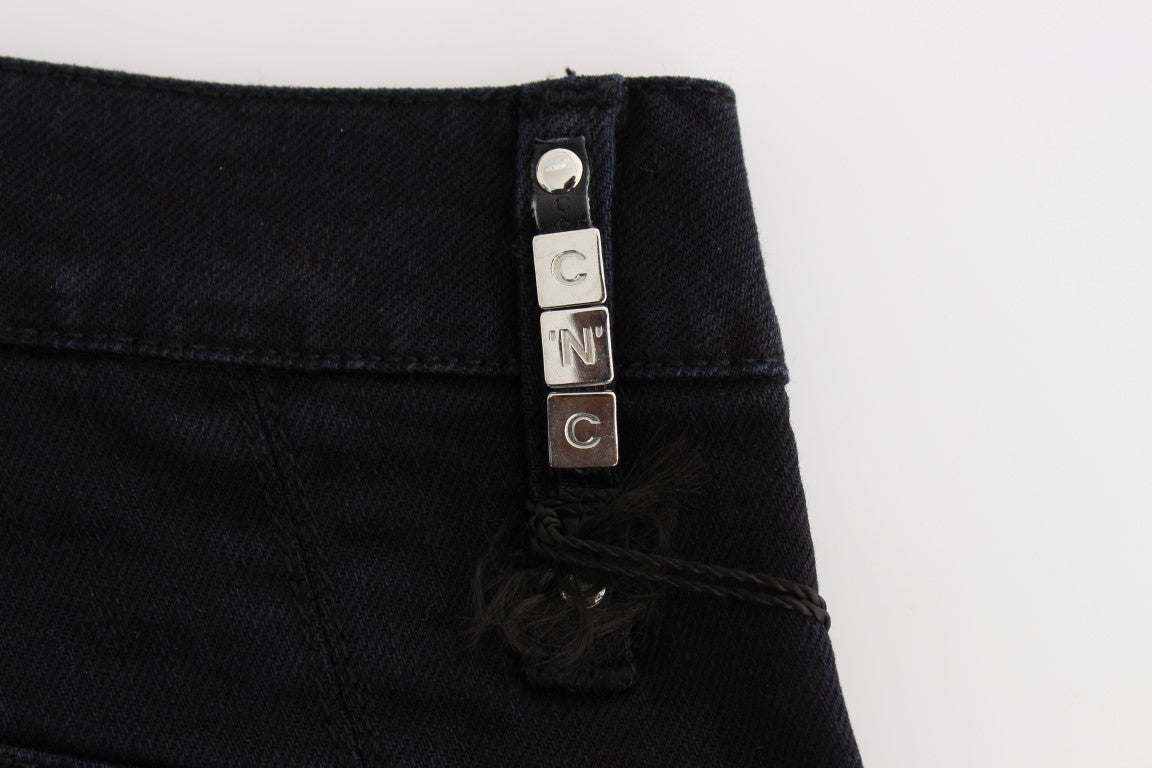 Sleek Slim Fit Black Denim Jeans