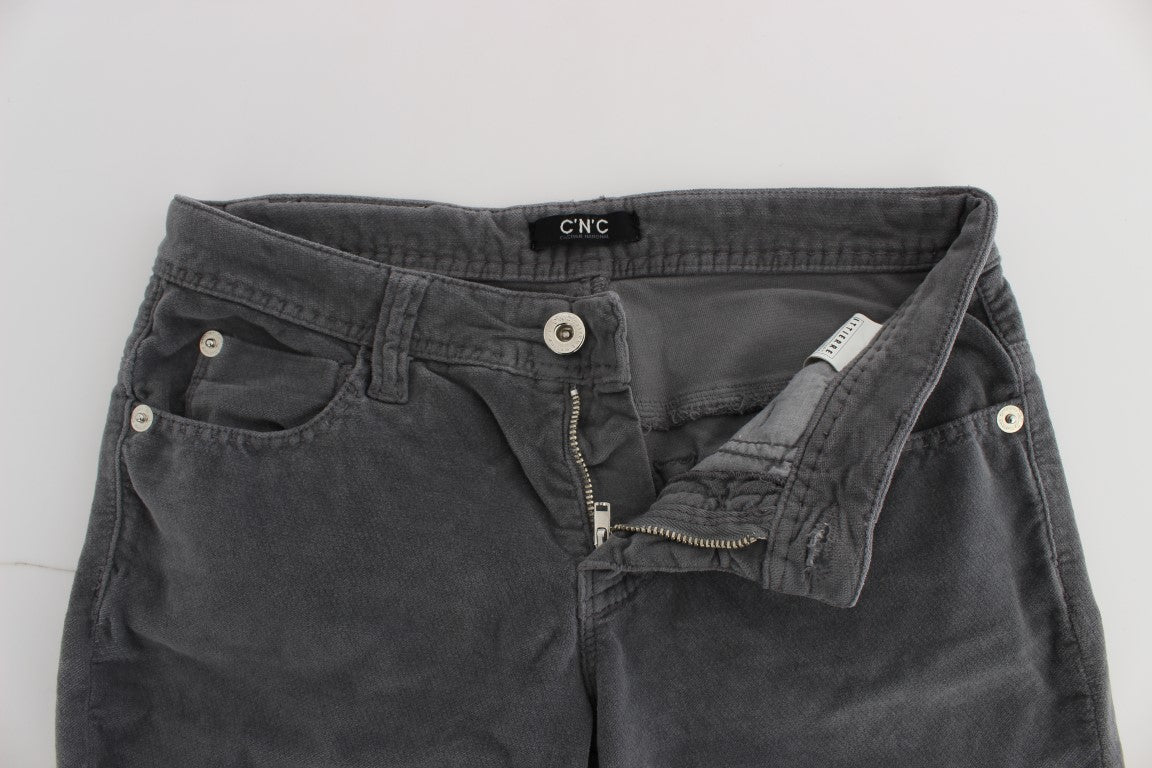 Sleek Super Slim Gray Jeans