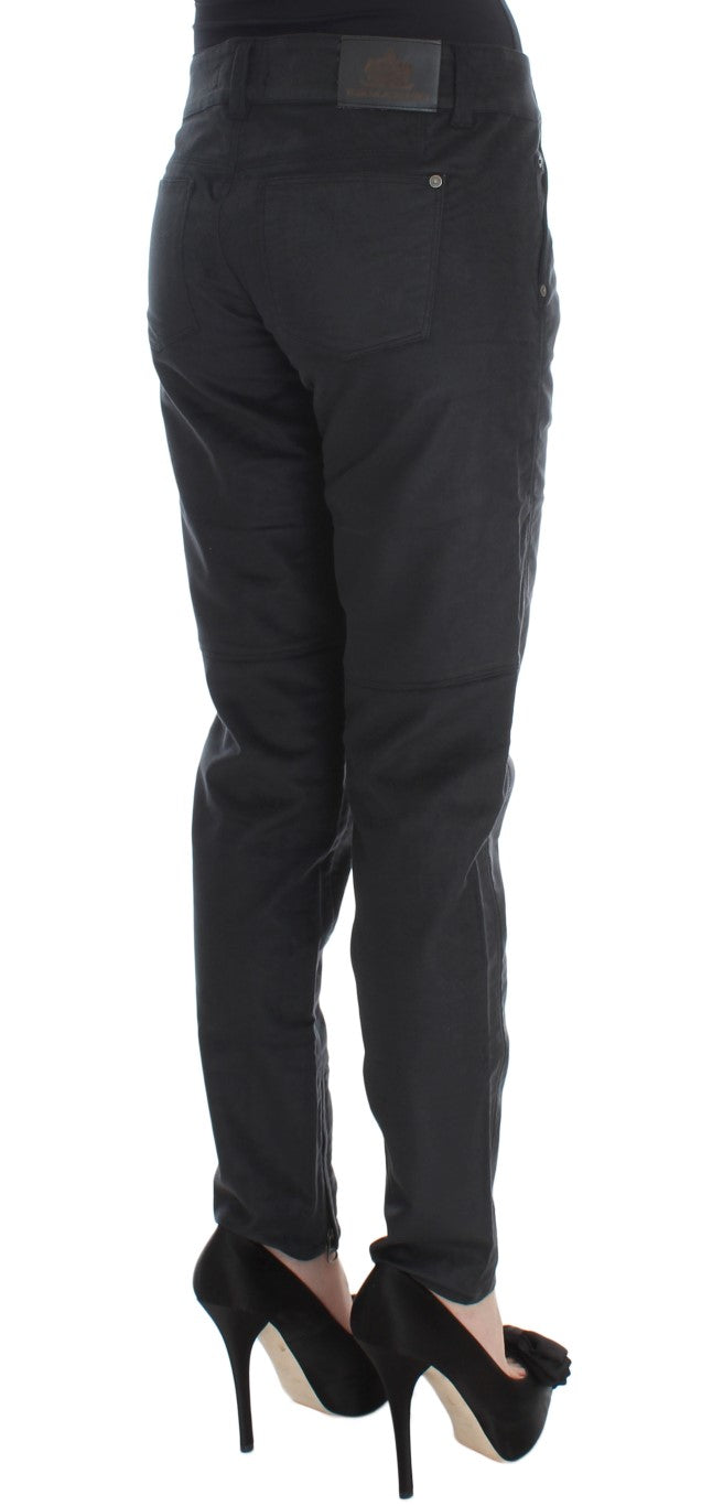 Chic Black Regular Fit Trousers