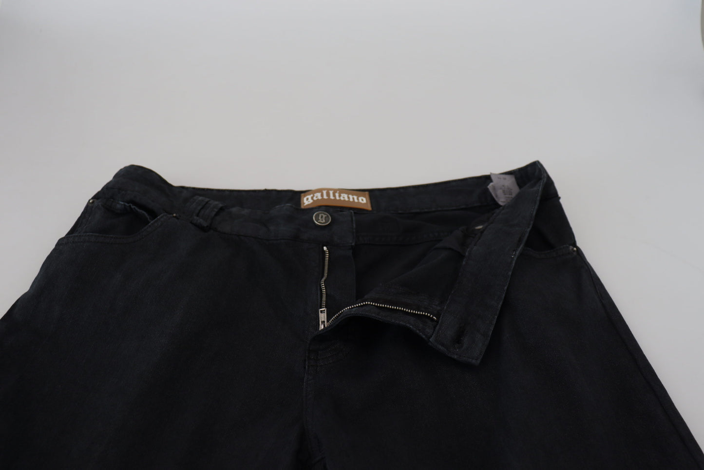 Elegant Black Mainline Cotton Jeans