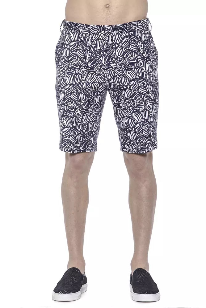 Blue Cotton Men's Bermuda Short