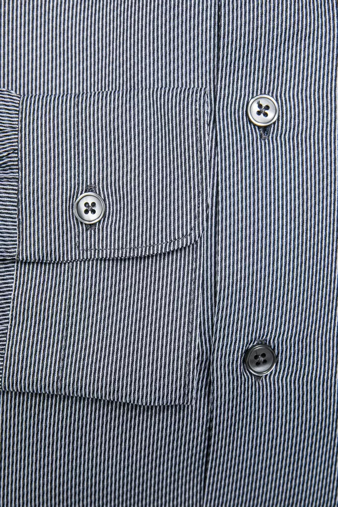 Blue Cotton Men's Shirt