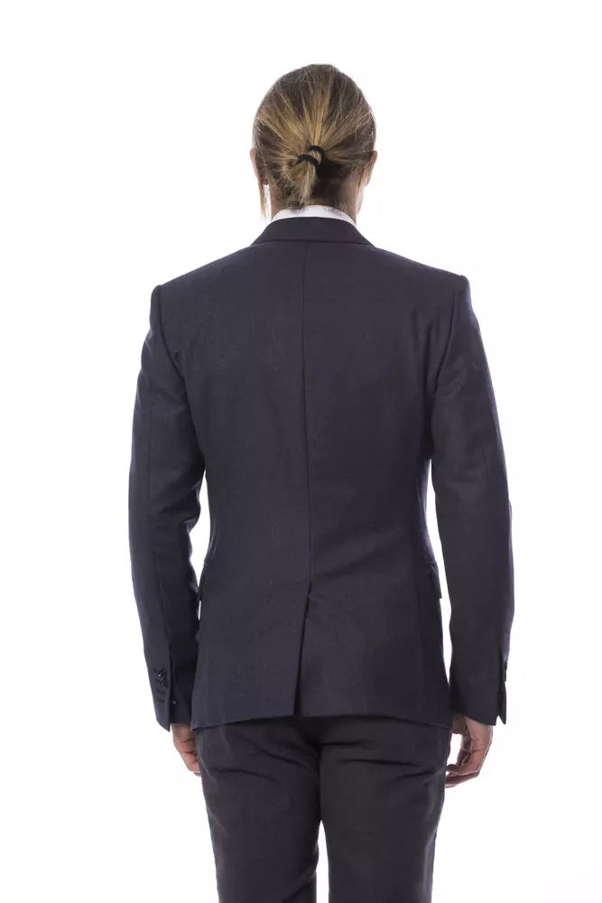 Blue Wool Men's Blazer