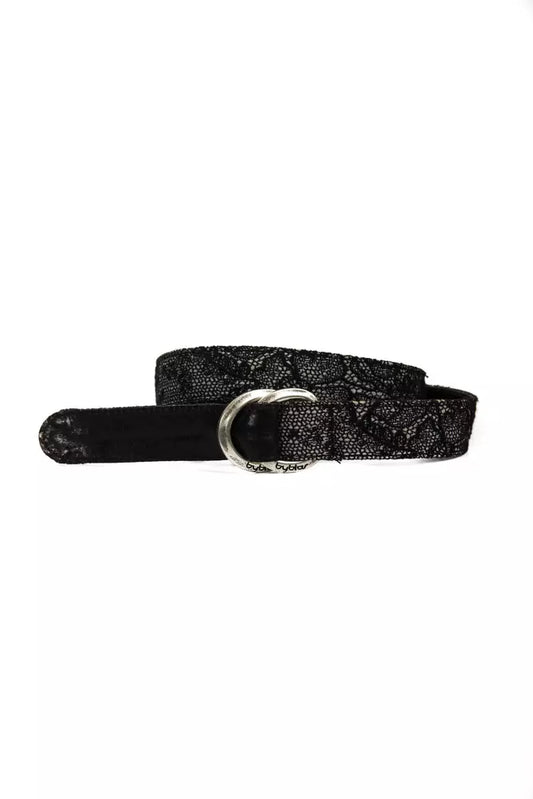 Black Wool Women's Belt