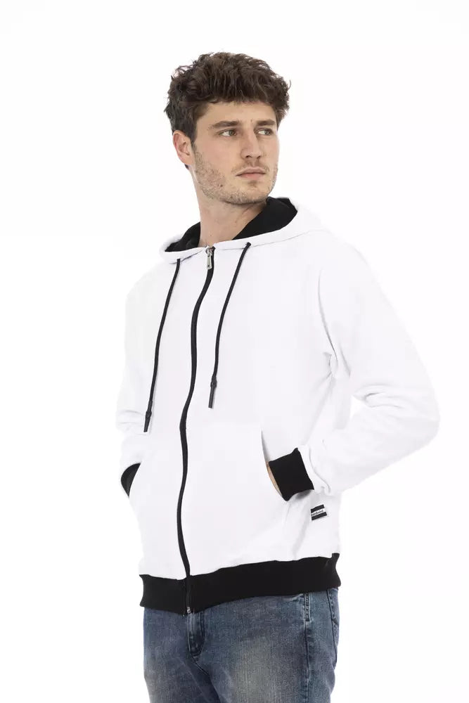 White Cotton Men's Hoodie