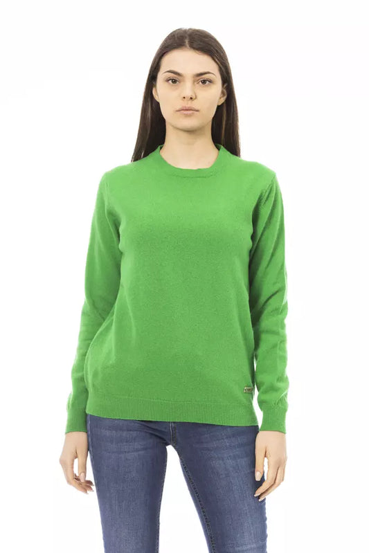 Green Wool Women Sweater