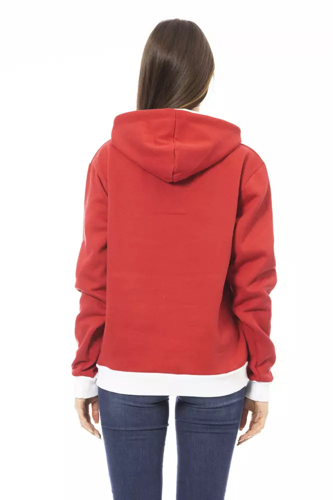 Red Cotton Women Sweater