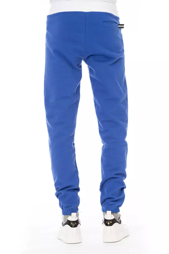 Blue Cotton Men's Sport Pant