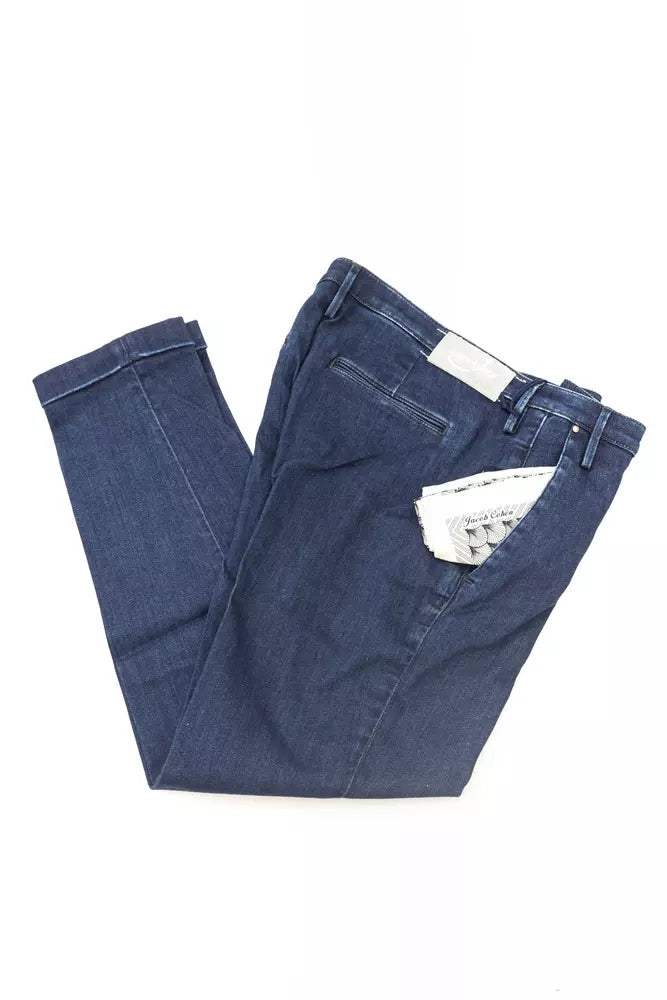 Blue Cotton Women Jeans