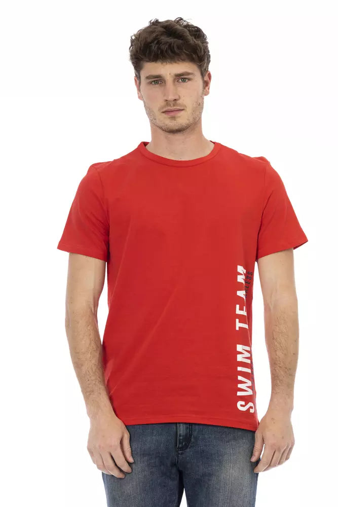 Red Cotton Men T-Shirt