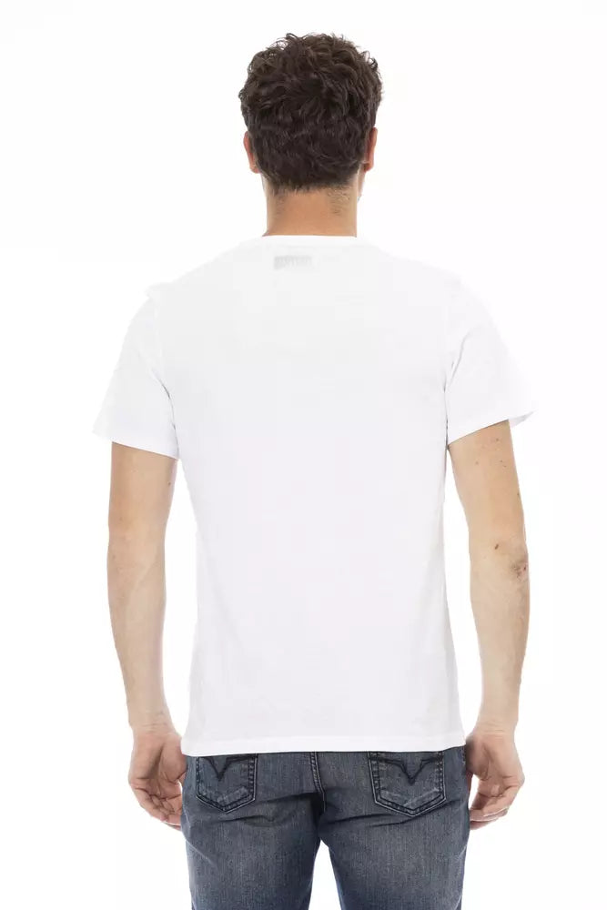 White Cotton Men's T-Shirt