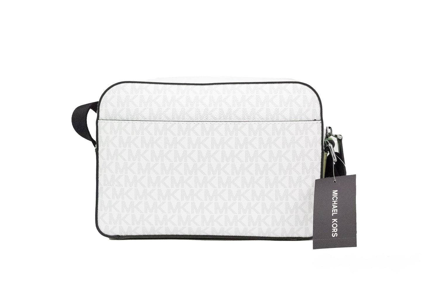 Cooper Small Bright White Palm Signature PVC Utility Crossbody Bag