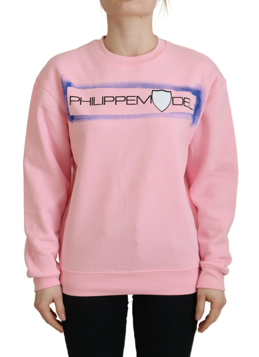 Elegant Pink Long Sleeve Pullover Sweater