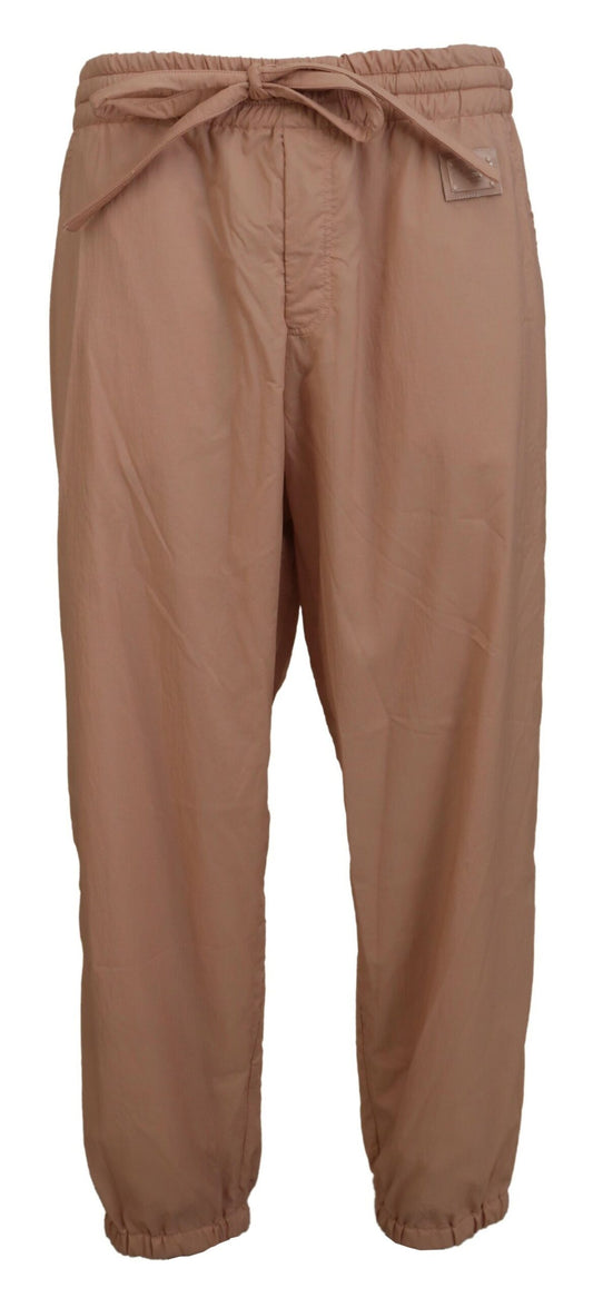 Elegant Peach Casual Sweatpants