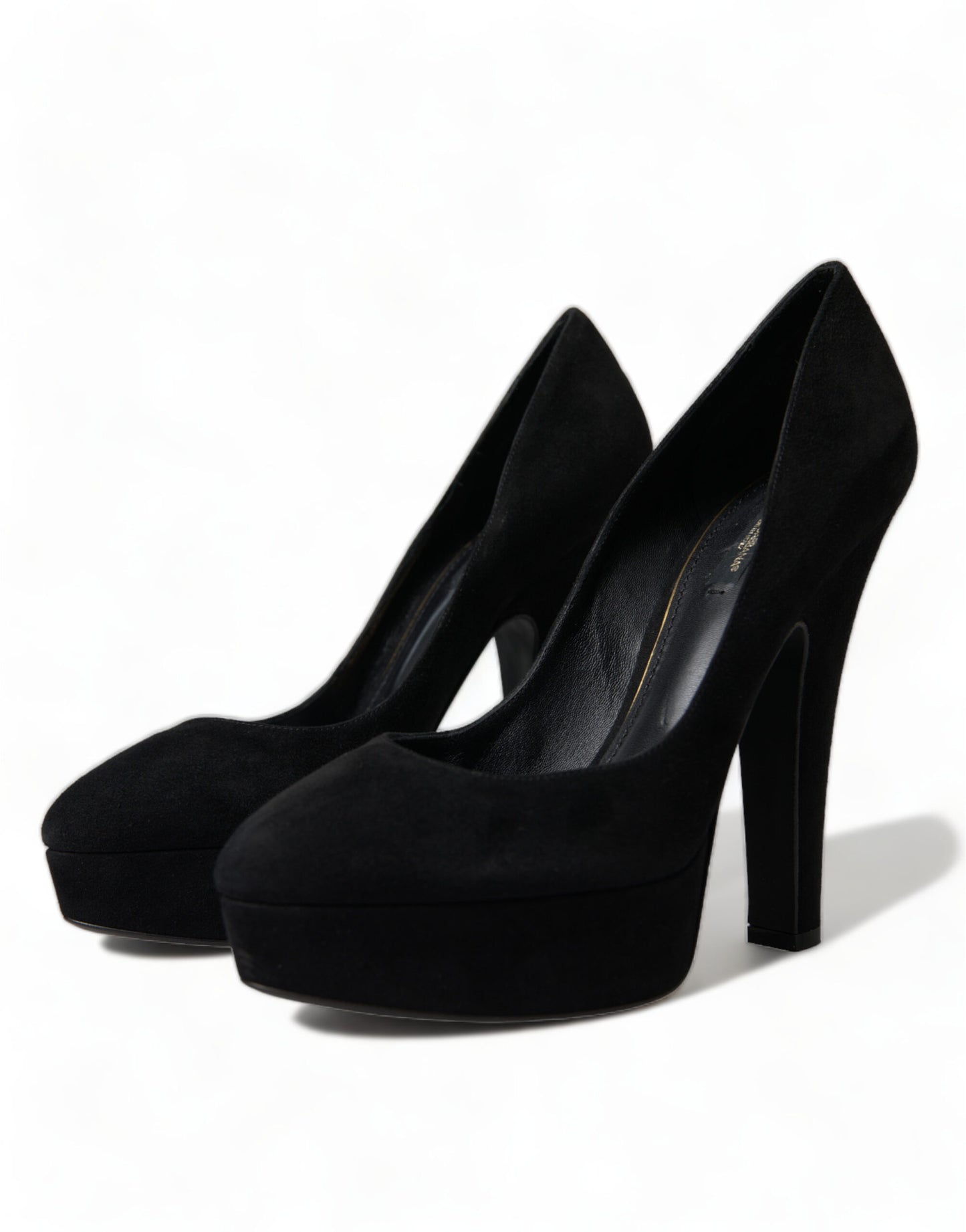 Black Suede Heeled Pumps Sophistication