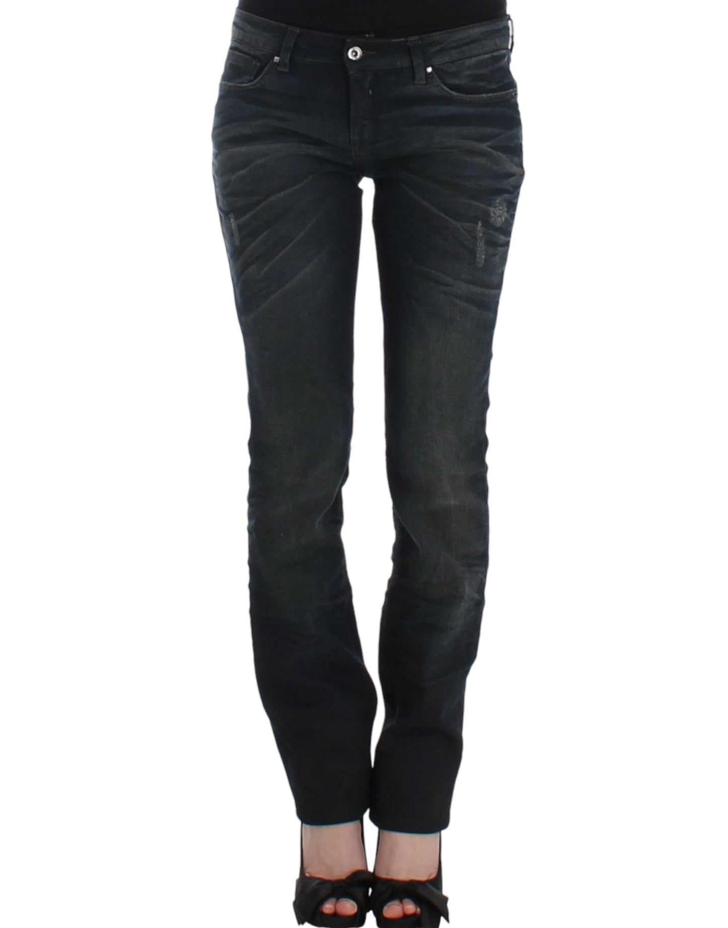 Chic Superskinny Blue Denim Jeans