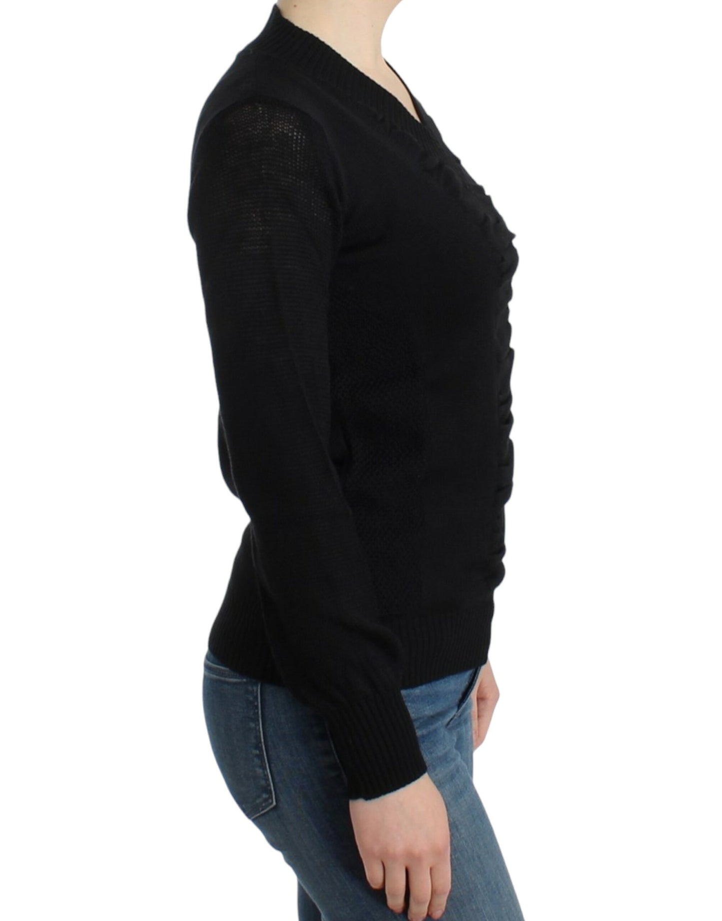 Elegant V-Neck Lightweight Sweater