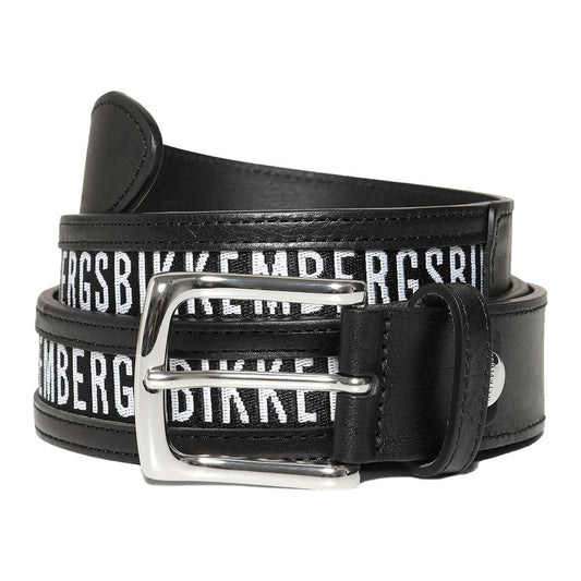 "Black Calfskin Men's Belt"