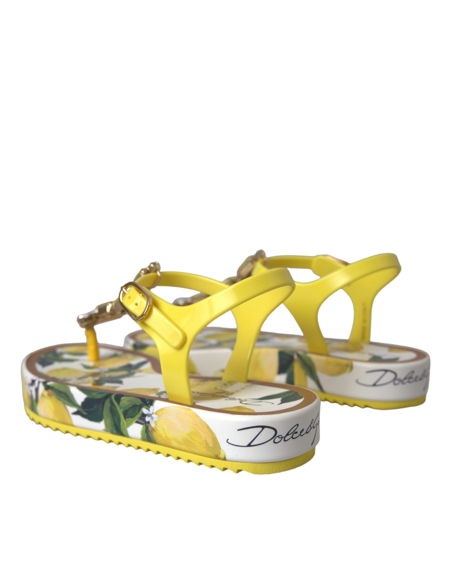 Yellow Lemon Beachwear Flats Sandals Shoes