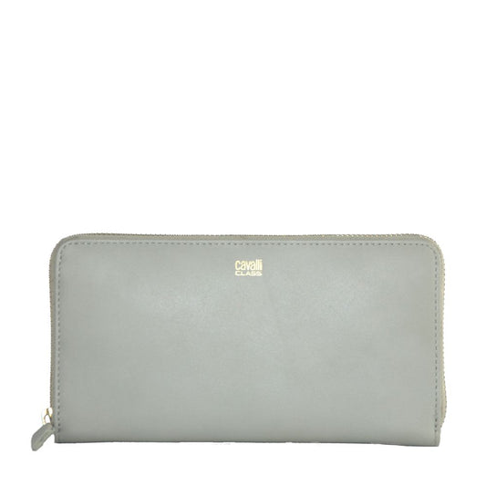 Gray Calfskin Women Wallet