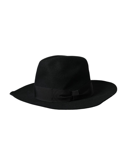 Black Rabbit Fedora Trilby Women Hat