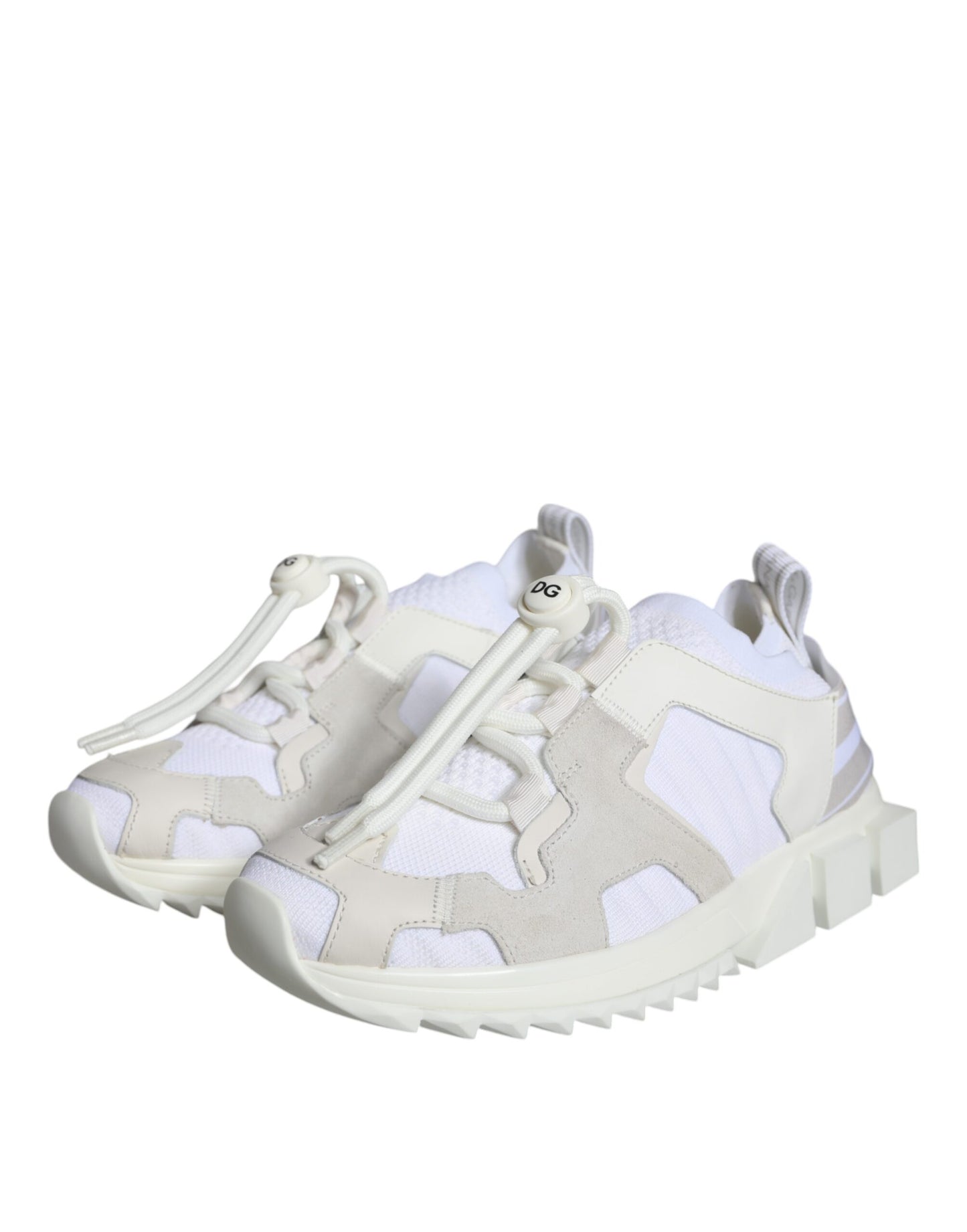 White Mesh Sorrento Trekking Sneakers Shoes