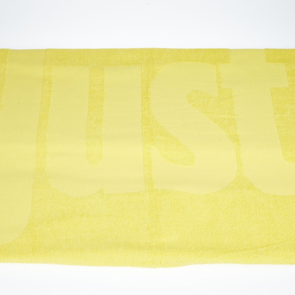 Yellow Cotton Men Beach Towel