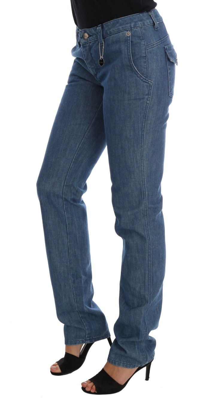 Super Slim Blue Wash Cotton Jeans