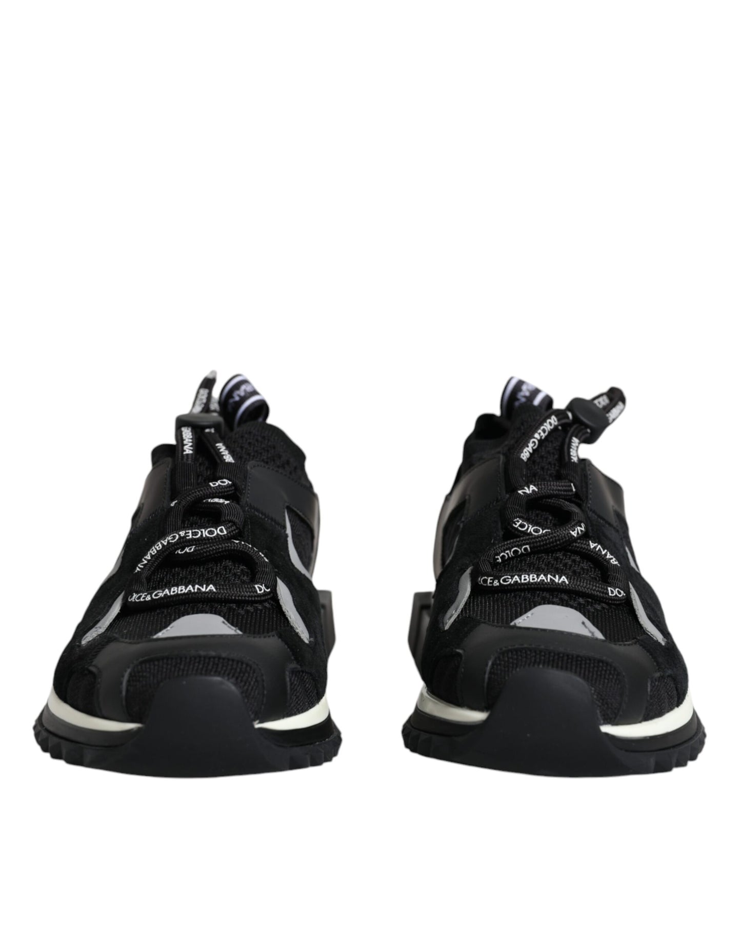 Black Mesh Sorrento Trekking Sneakers Shoes