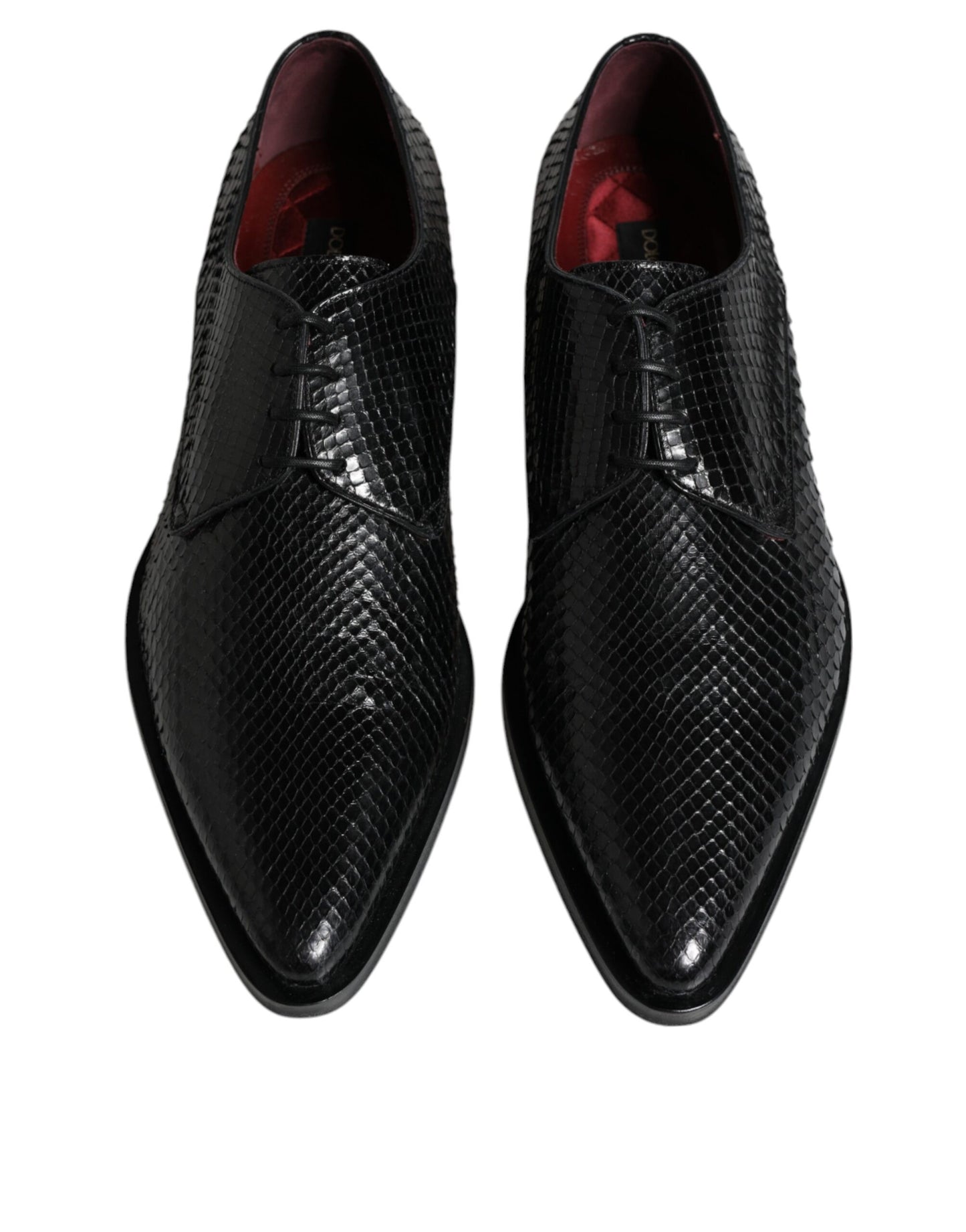 Black Leather Derby Formal Dress Shoes