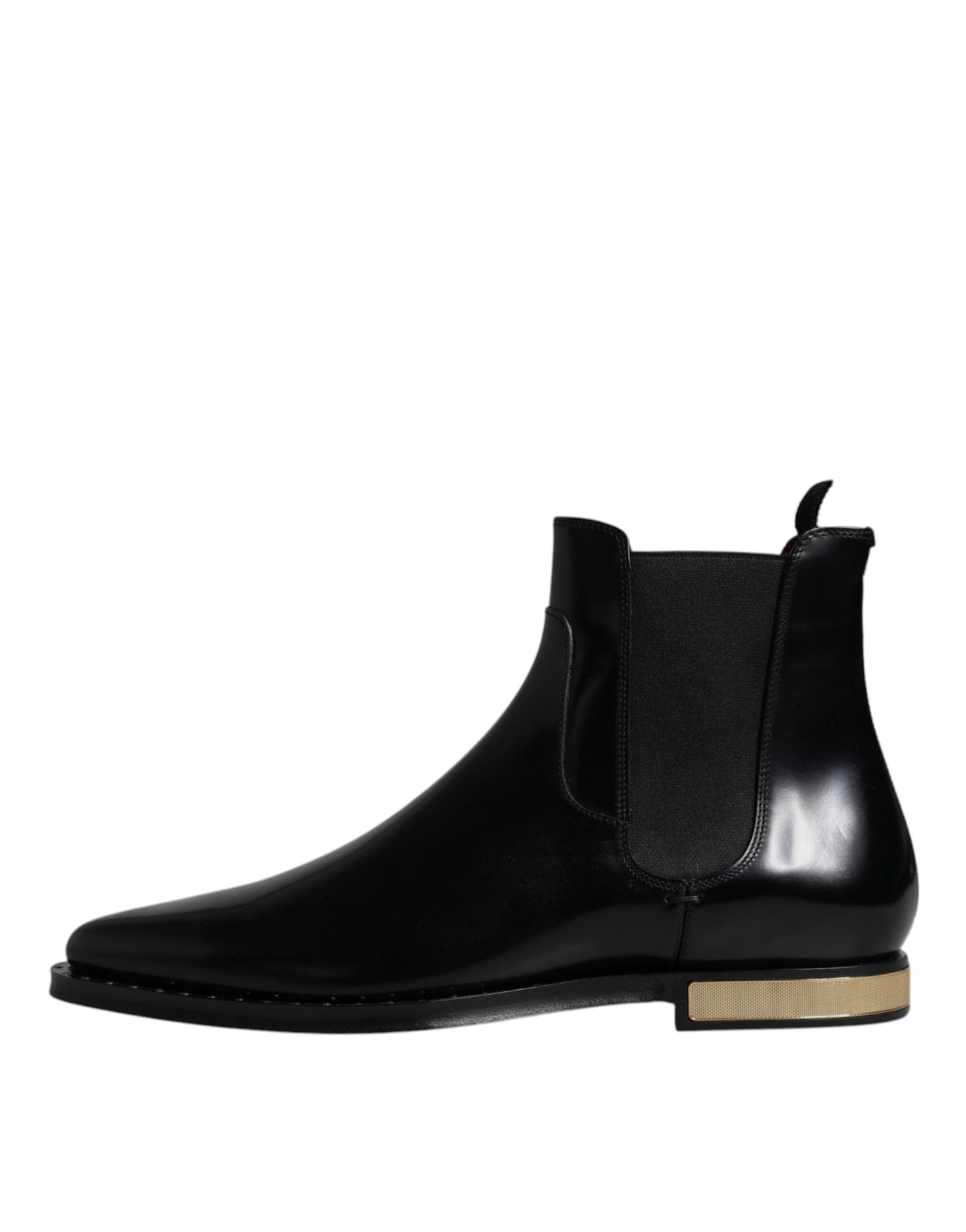 Black Leather Chelsea Ankle Boots Shoes