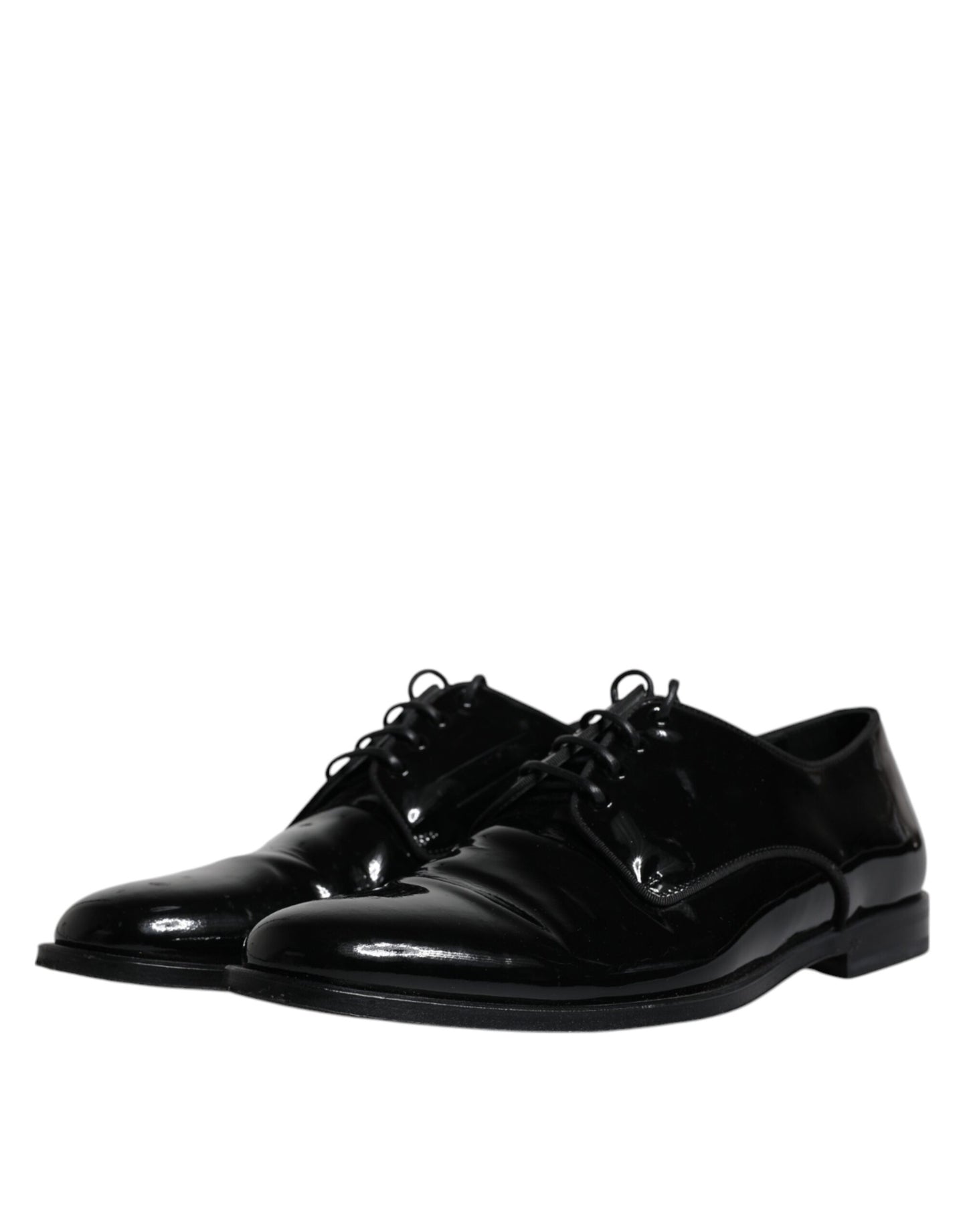 Black Leather Lace Up Men Derby Formal Shoes