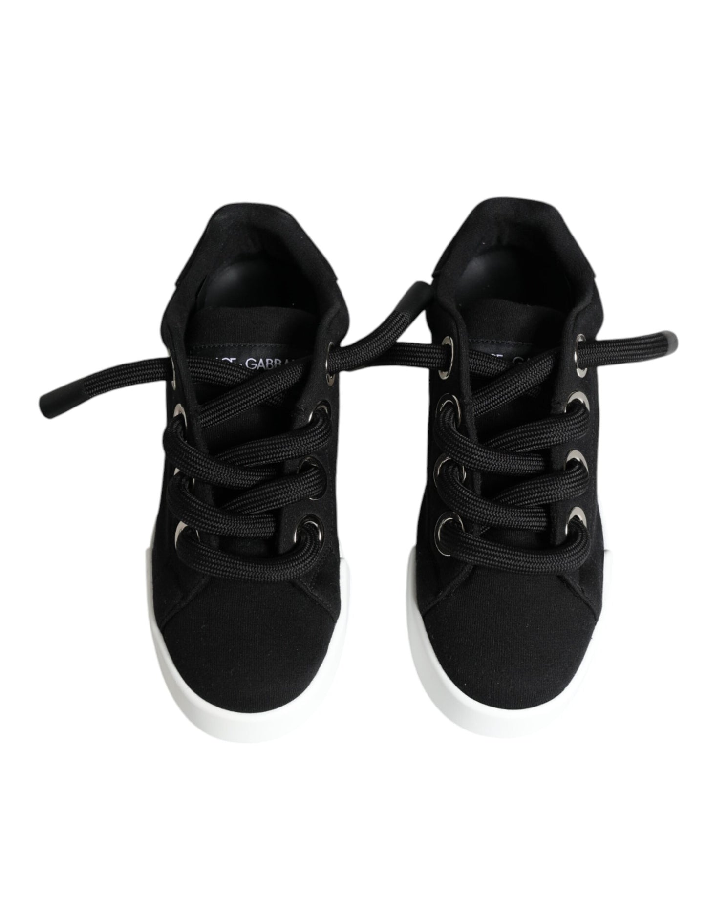 Black Portofino Low Top Sneakers Shoes