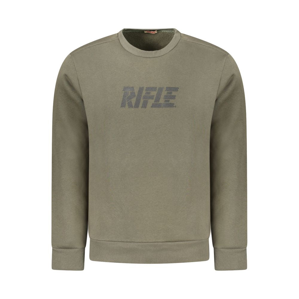 Green Cotton Men Sweater