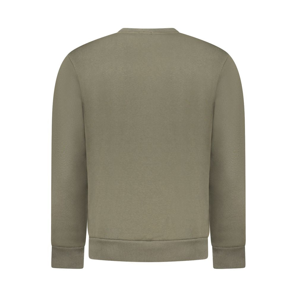 Green Cotton Men Sweater