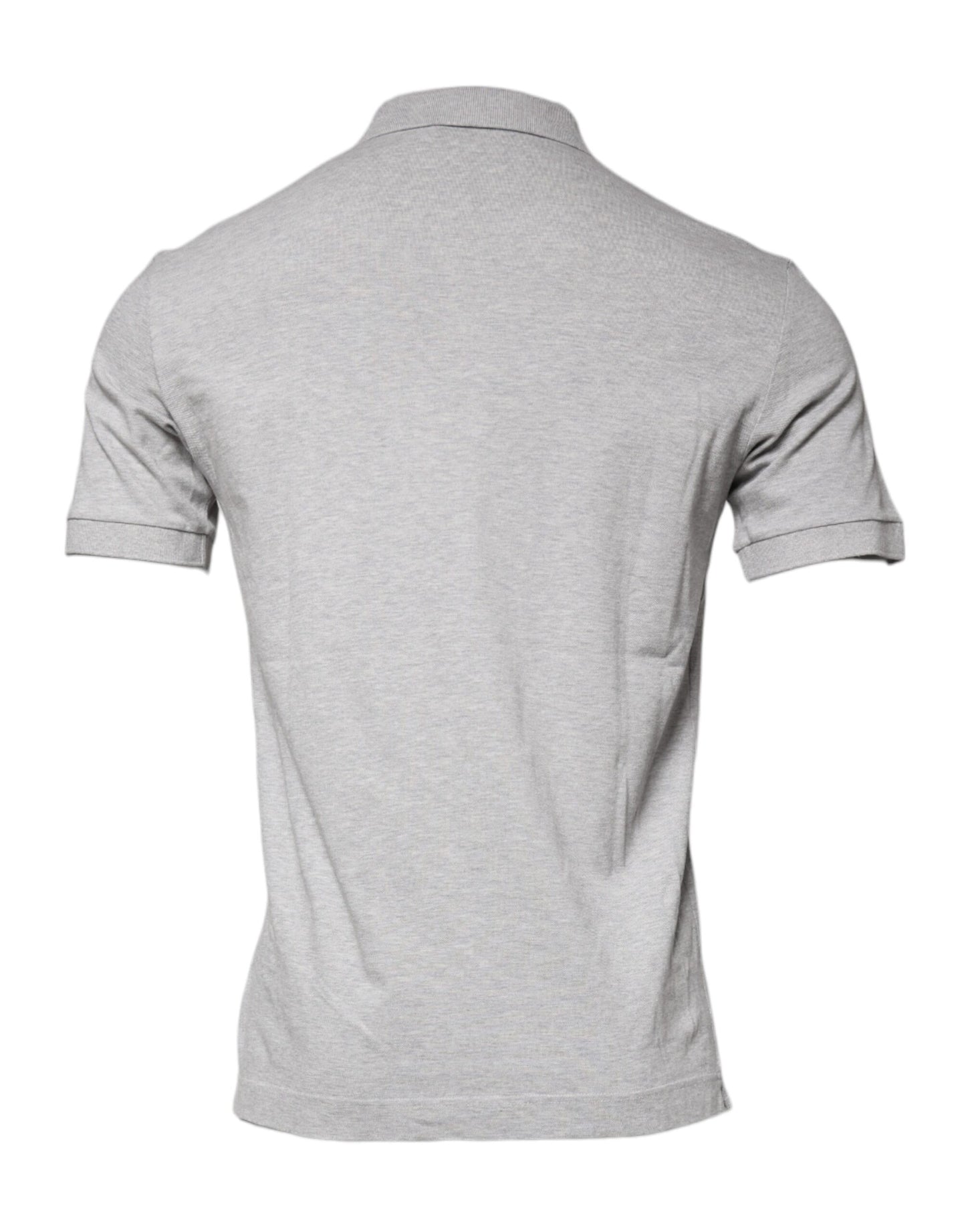 Gray Crown Collared ShortSleeve Polo T-shirt