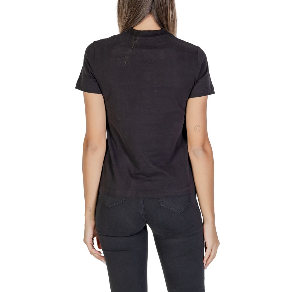 Black Cotton Tops & T-Shirt