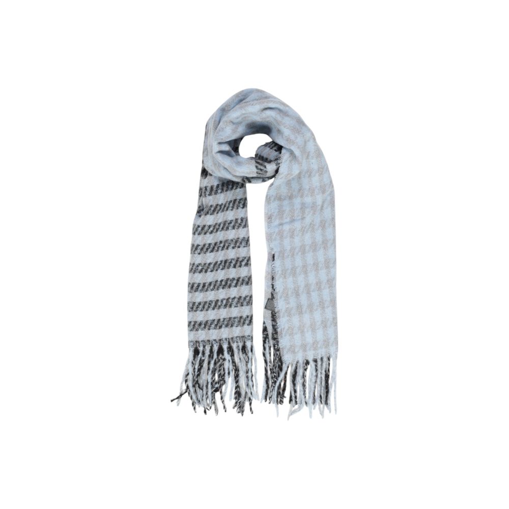 Blue Polyester Polyester Scarf