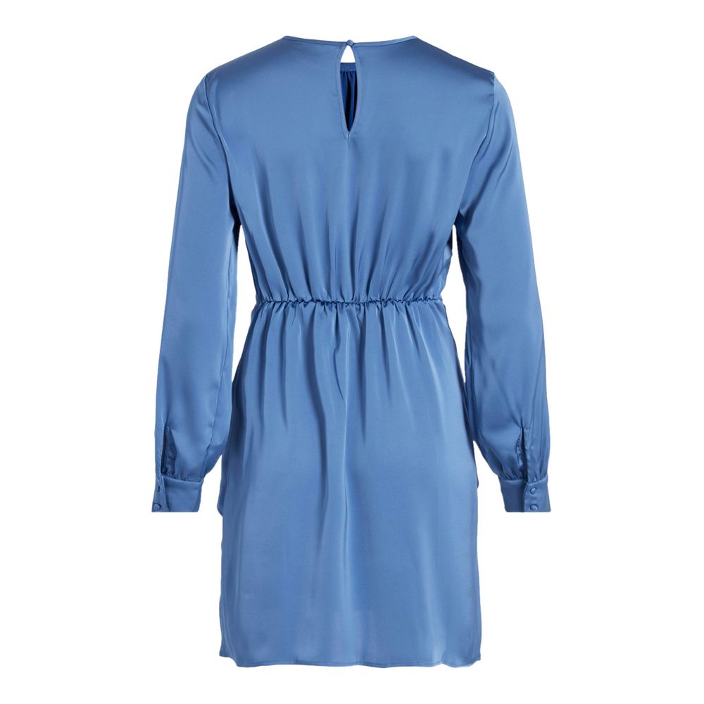 Blue Polyester Polyester Dress