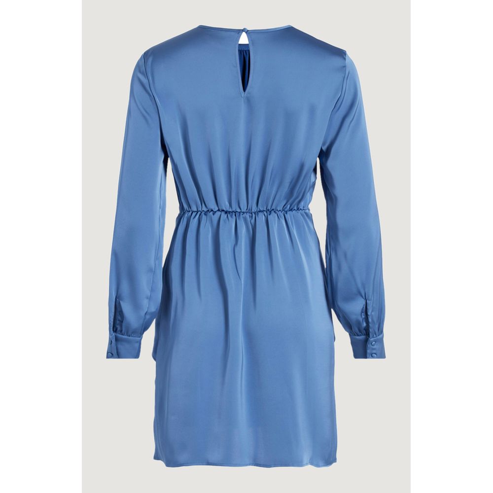 Blue Polyester Polyester Dress